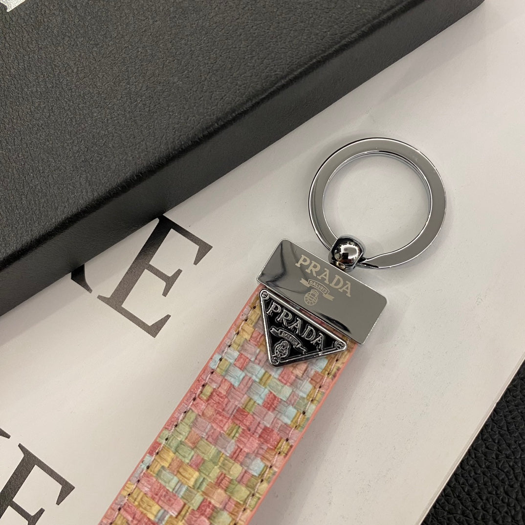 Prada Leather Key Chain