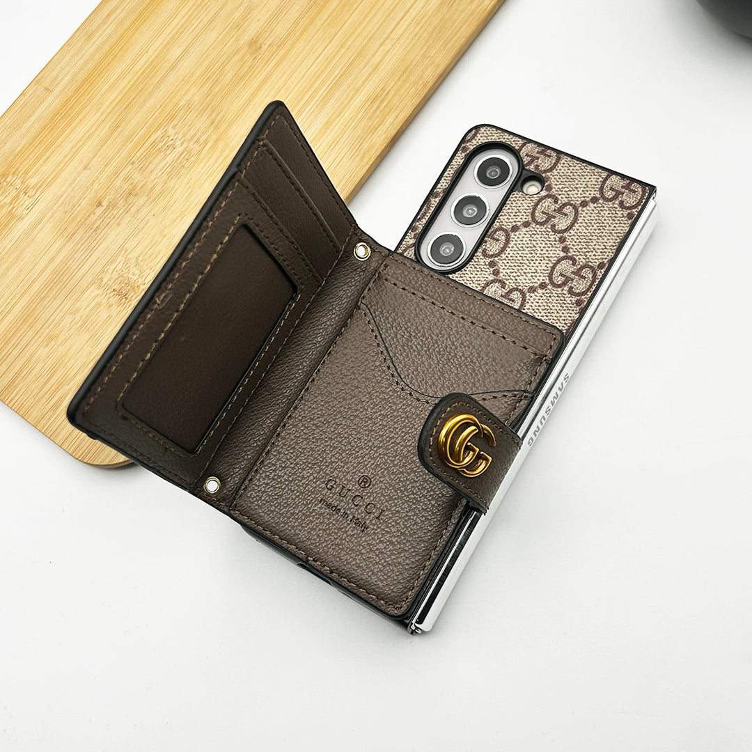 GG Luxury Wallet Case for Samsung Z Fold 3-7