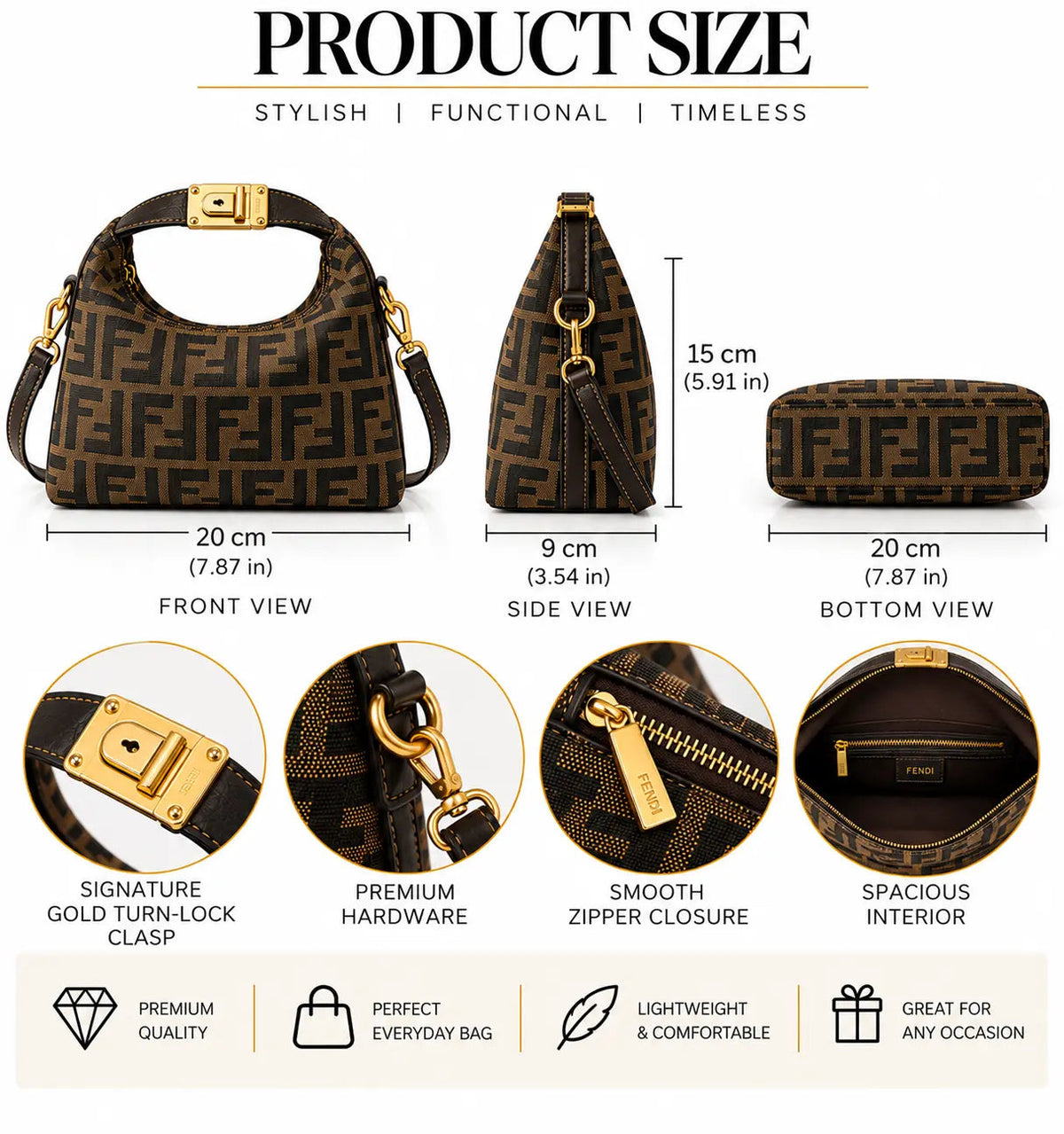 Designer Bags ~MEDIUM ~20CM