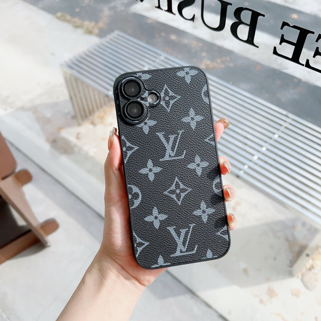 Louis Vuitton Case inspired classic leather for iPhone 13-18 Pro & Pro Max