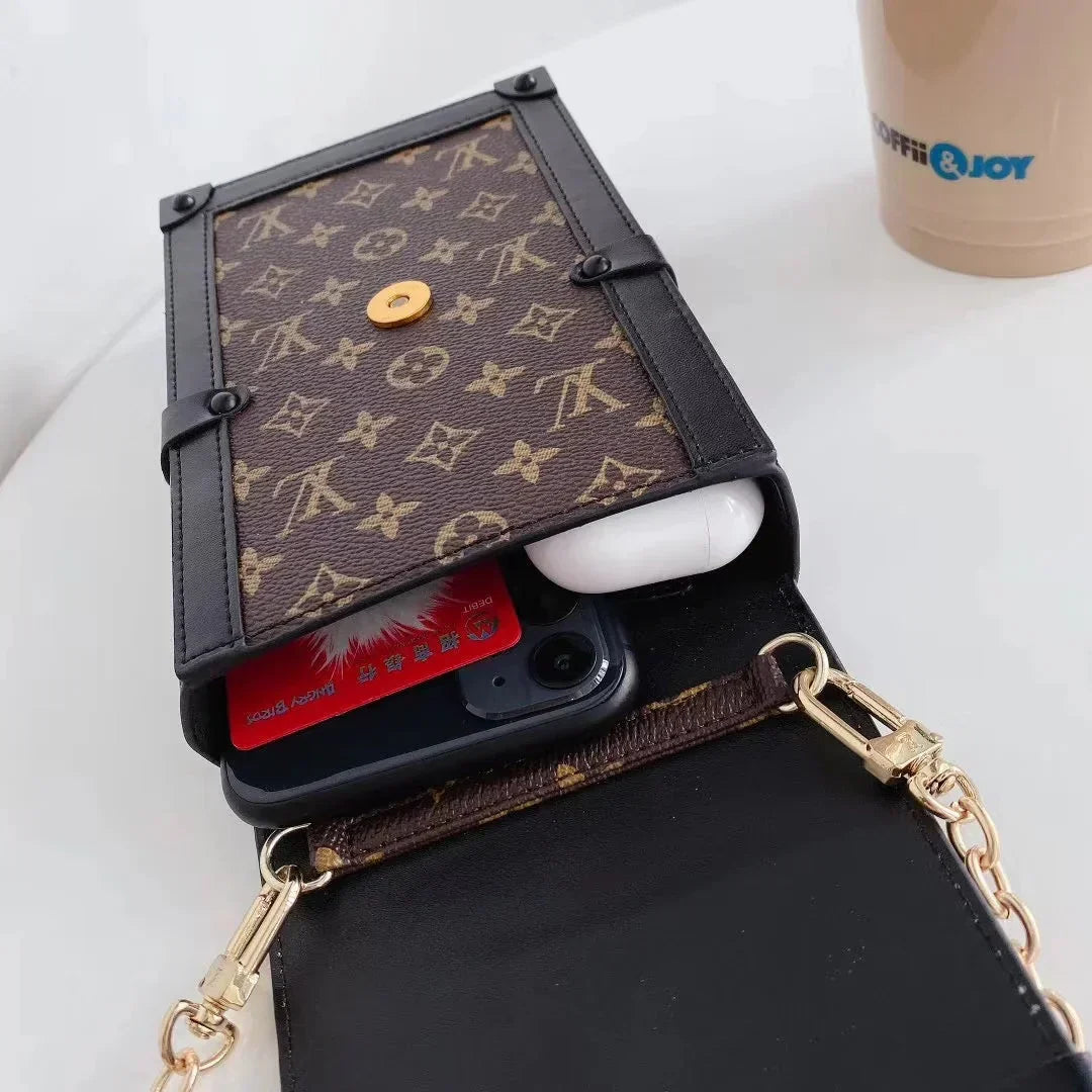 Louis Vuitton Monogram Canvas and Leather Trunk Crossbody Bag