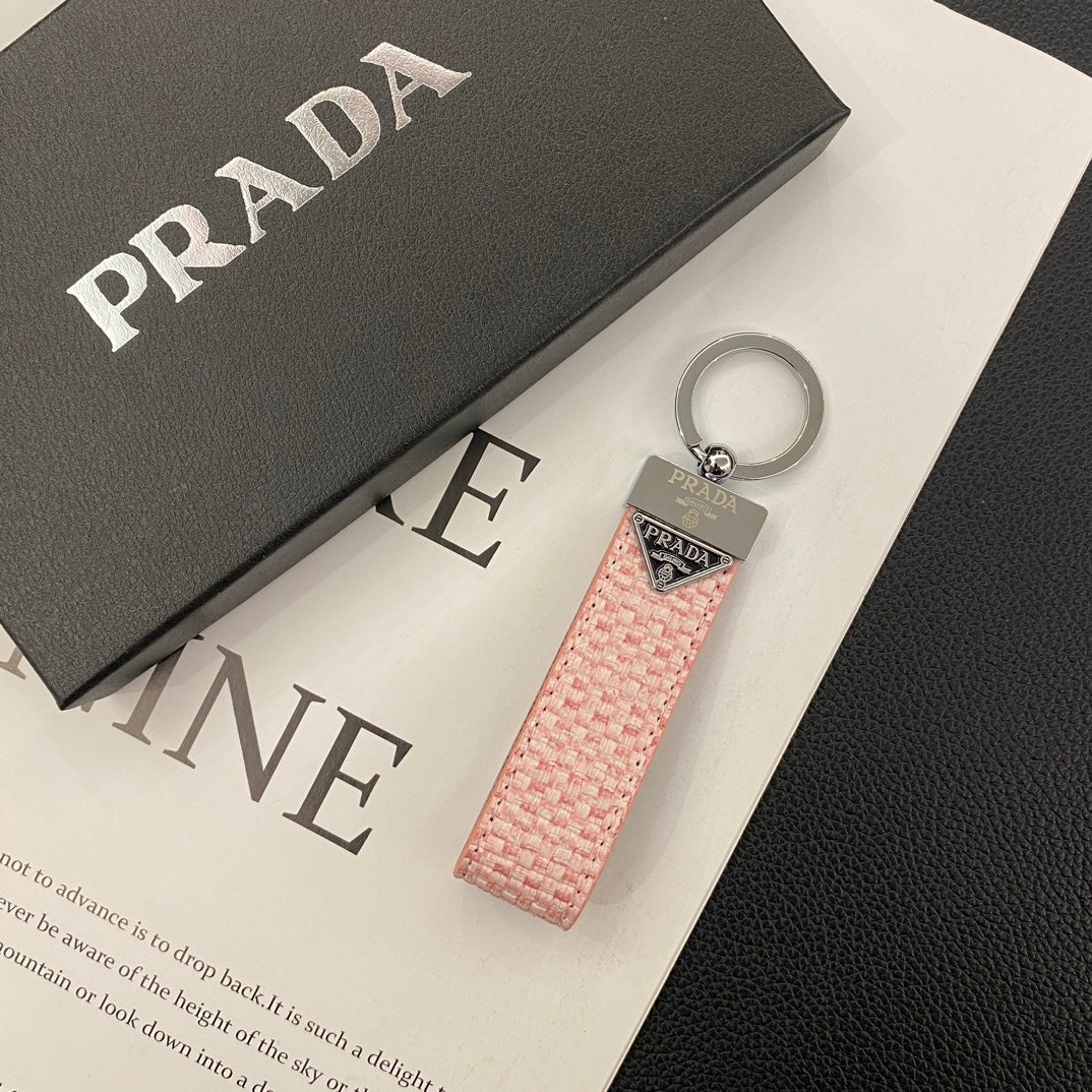 Prada Leather Key Chain