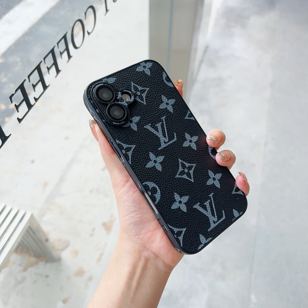 Louis Vuitton Case inspired classic leather for iPhone 13-18 Pro & Pro Max