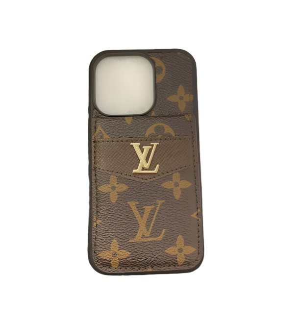 LUXURY MONOGRAM GENUINE LEATHER IPHONE CASE FLIP WALLET