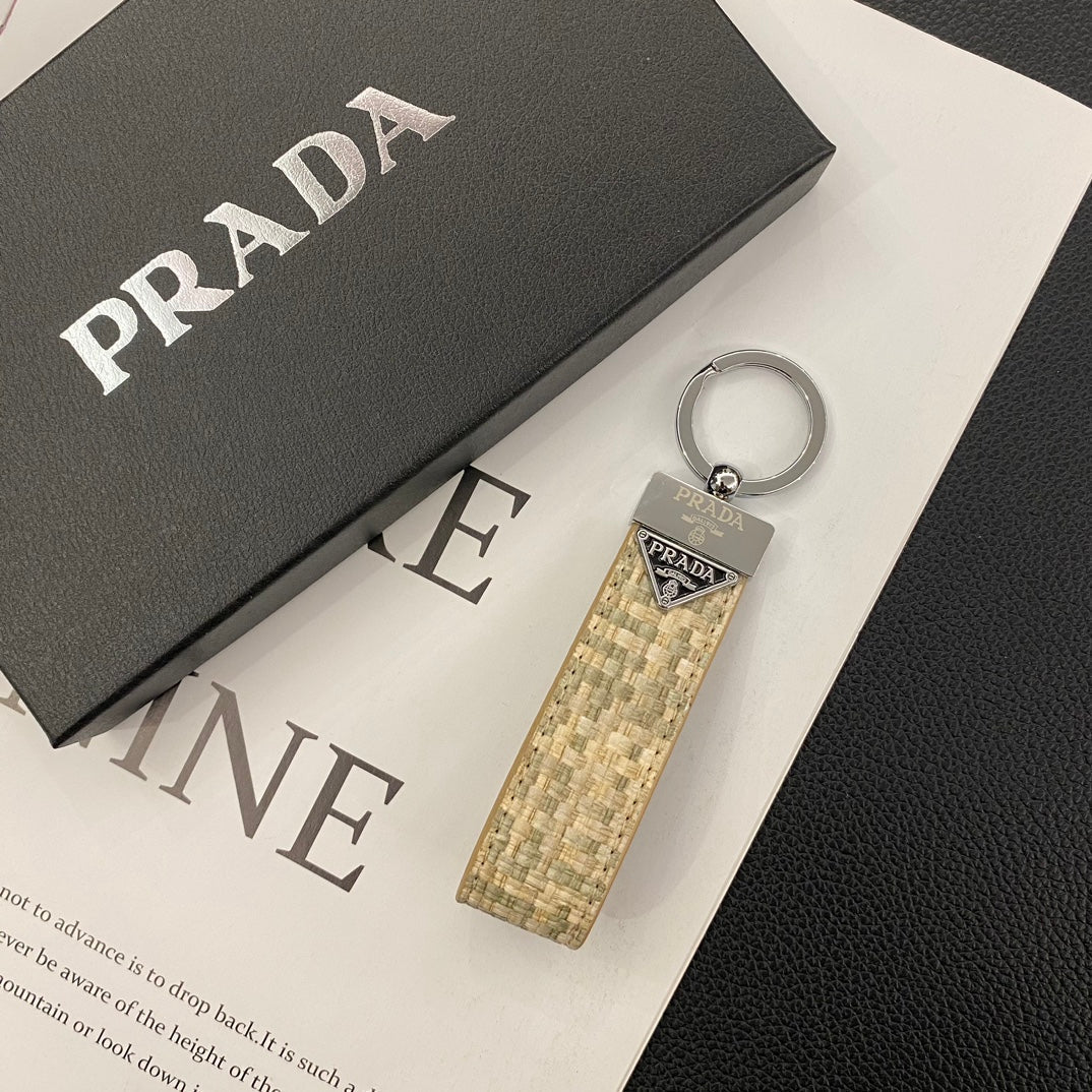 Prada Leather Key Chain