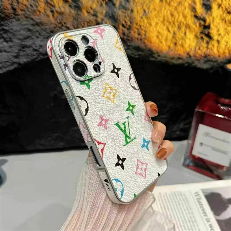 Luxury LV Leather iPhone Case