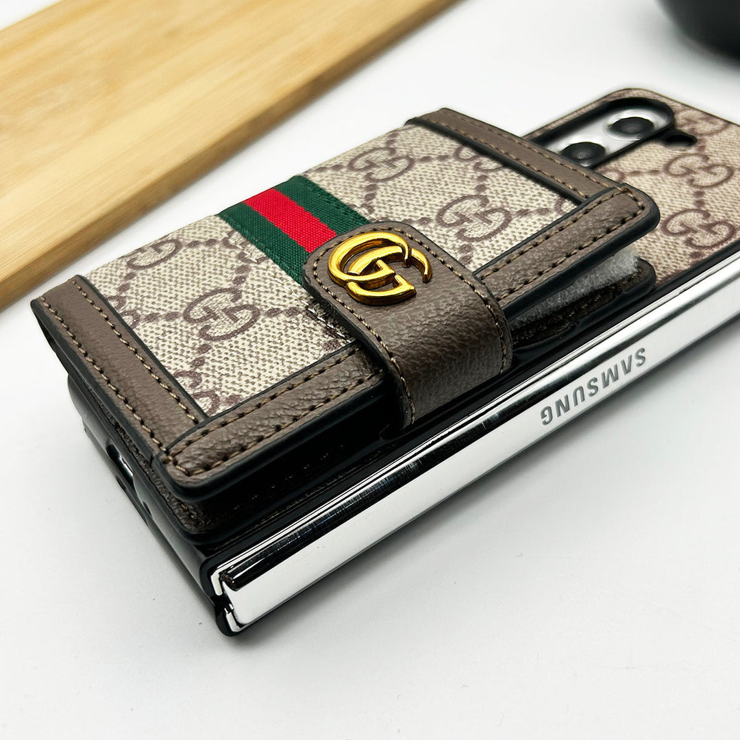 GG Luxury Wallet Case for Samsung Z Fold 3-7