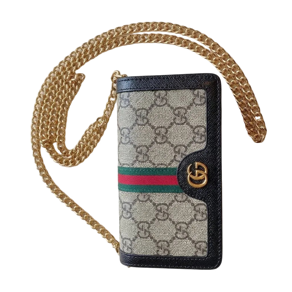 Luxury GG Chain Wallet Case for Samsung Galaxy S22-S26 Series