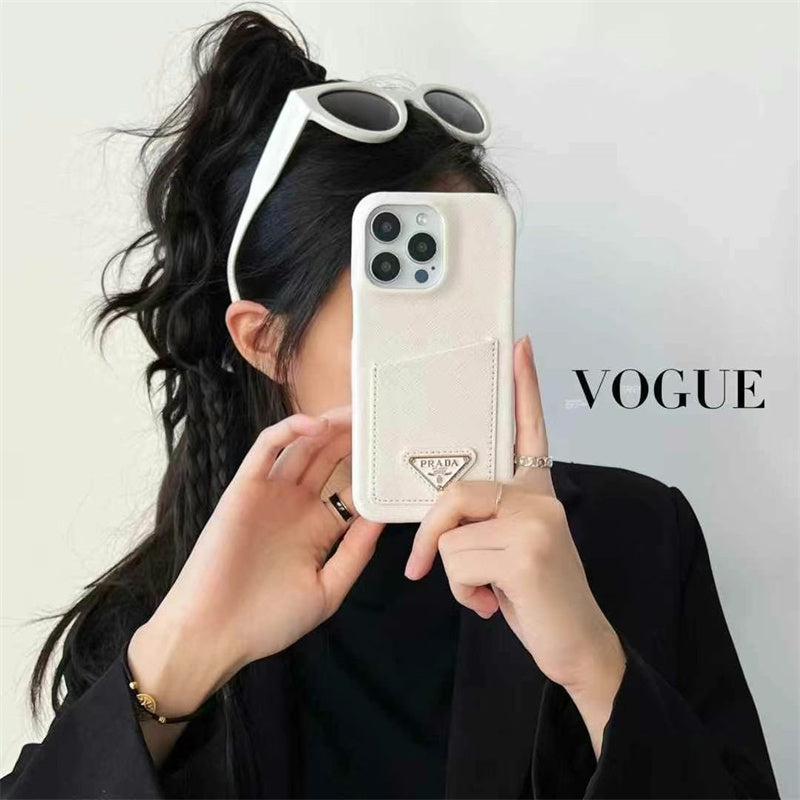 Luxury Prada Phone Case for iPhone 13-18 Pro & Pro Max