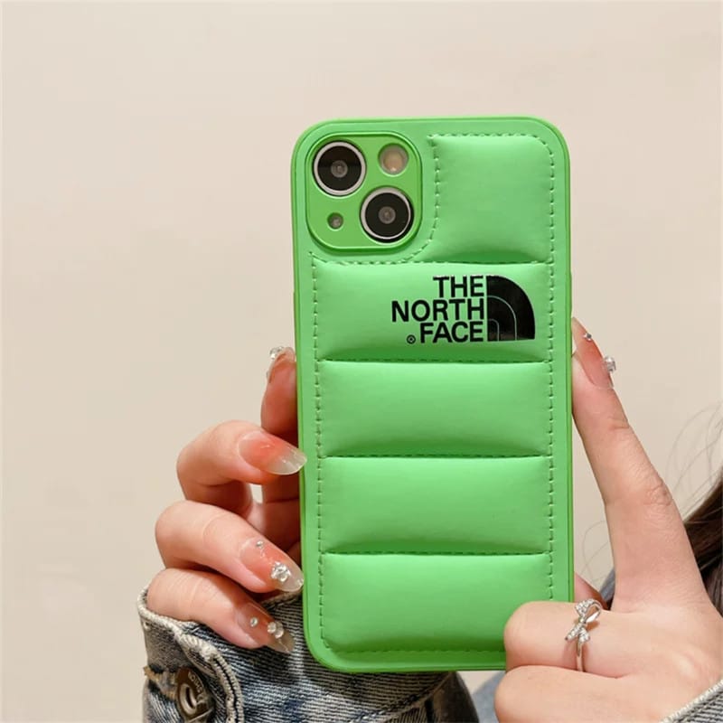 Luxury Fashion Leather the North Face Phone Case For iPhone 14-18 Pro & Pro Max