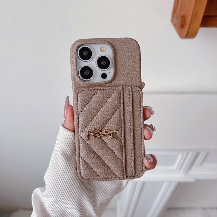 Luxury Phone Case Leather For iPhone Case 13-18 Pro & Pro Max