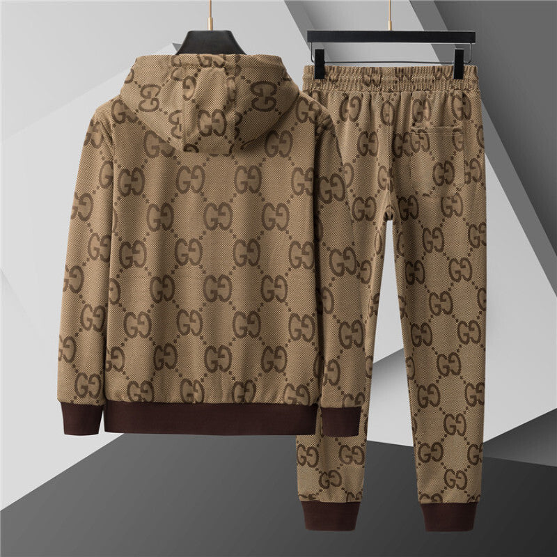 GUC0100  New men's spring and autumn thin style outerwear+long pants pure cotton casual suit clothing