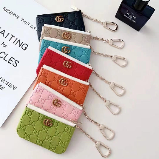 Style Embossed Keychain Wallet