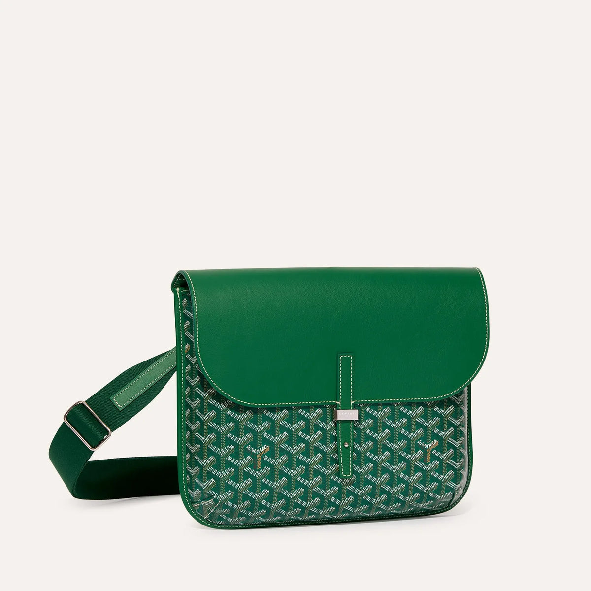 Luxury Goyardine Chevron Messenger Crossbody Bag