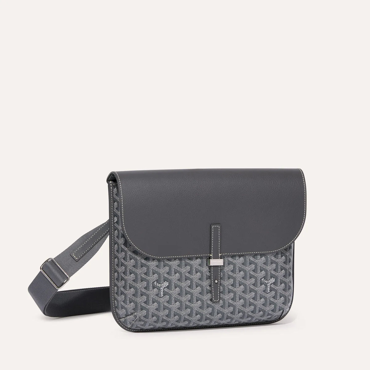 Luxury Goyardine Chevron Messenger Crossbody Bag