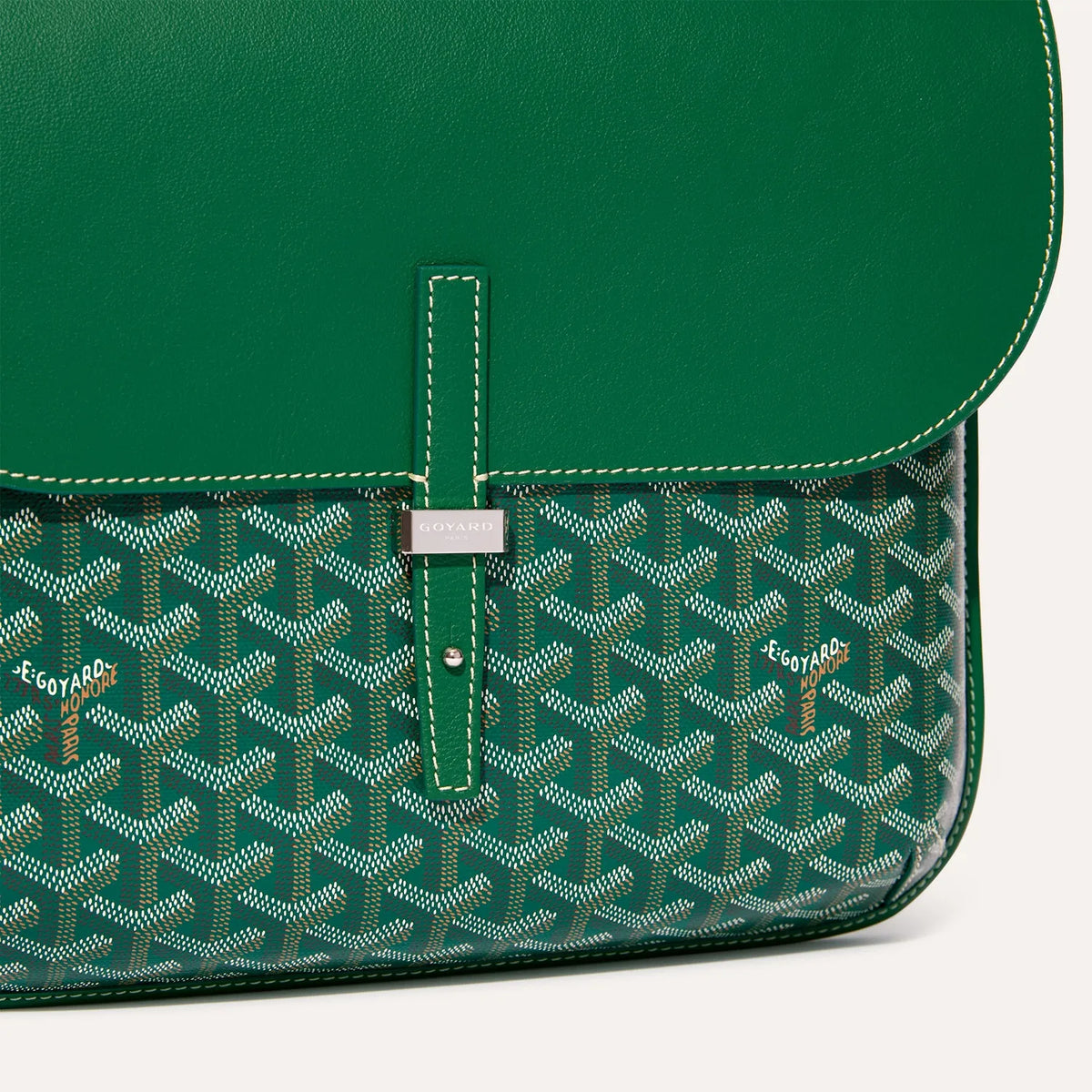Luxury Goyardine Chevron Messenger Crossbody Bag