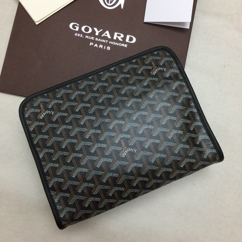 GYD Jouvence Toiletry Pouch MM | Goyardine Canvas & Calfskin