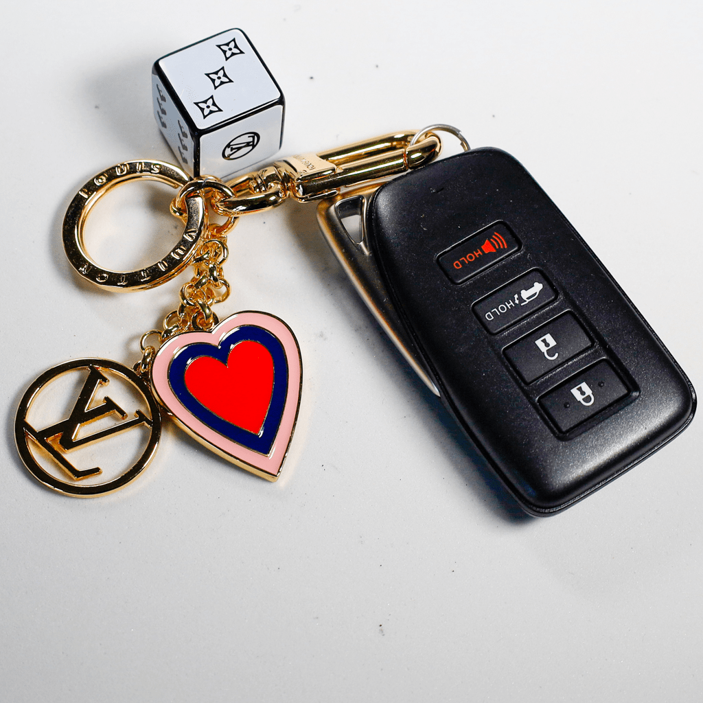 Luxury Designer Key Chain Fortune Cube Bag Charm